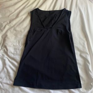Athletic Black Tank top V neck